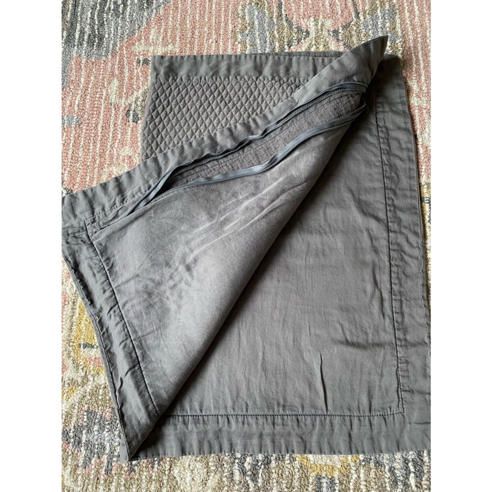 Fieldcrest Charcoal Gray Quilted Pillow Sham